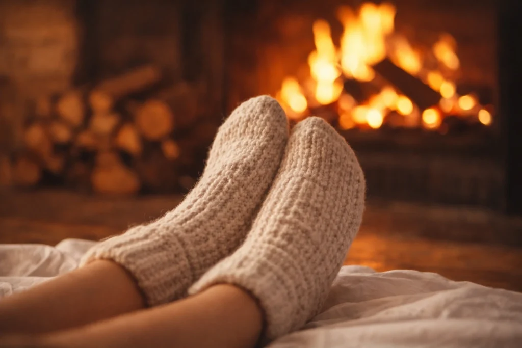 pieds chaussette
